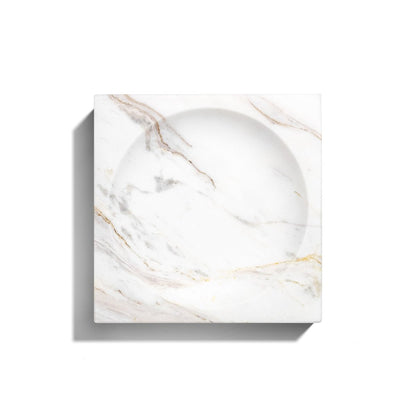 The Oculus Dish - Fine Sculpted Volakas Marble